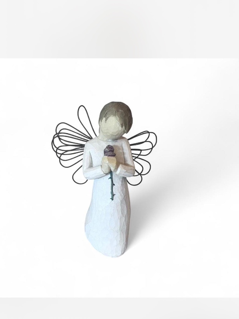 Vintage wooden Willow Tree  Figurine -‘Loving Angel’